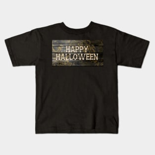 Happy Halloween Bones Abstract Art Kids T-Shirt